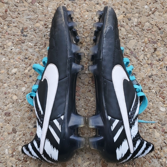 Nike Shoes Nike Id Hypershield Black White Zebra Print Blue Laces